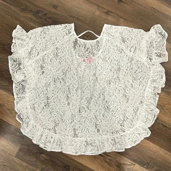 Lilly Pulitzer Atley Ruffle Resort White Swim Cover Up size XXS/XS - Picture 11 of 13
